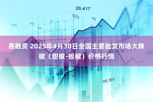 易融资 2025年4月30日全国主要批发市场大辣椒（甜椒-板椒）价格行情