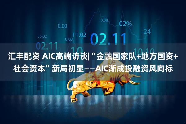 汇丰配资 AIC高端访谈|“金融国家队+地方国资+社会资本”新局初显——AIC渐成投融资风向标